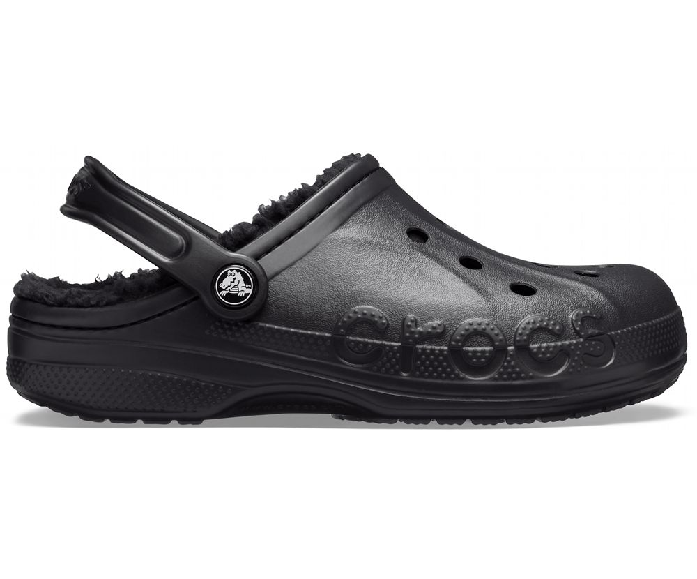 Crocs Baya Forede Træsko Dame Sort | 709-BIHJGY
