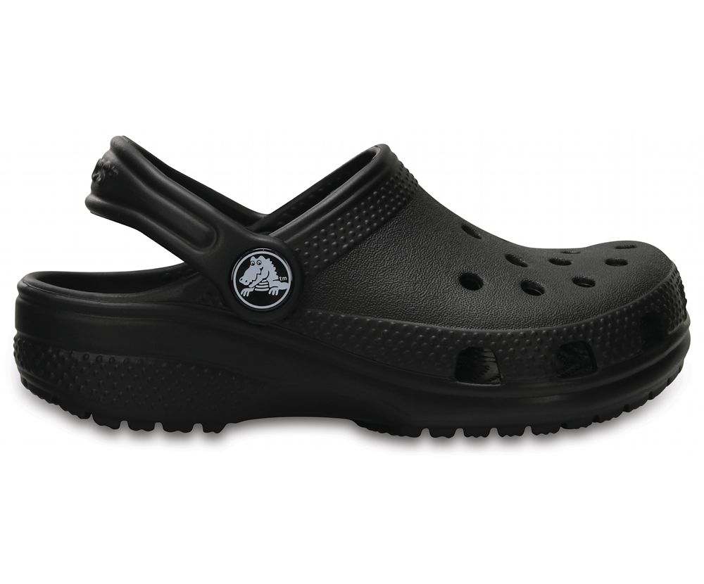 Crocs Classic Træsko Pige Sort | 682-XNBHSG