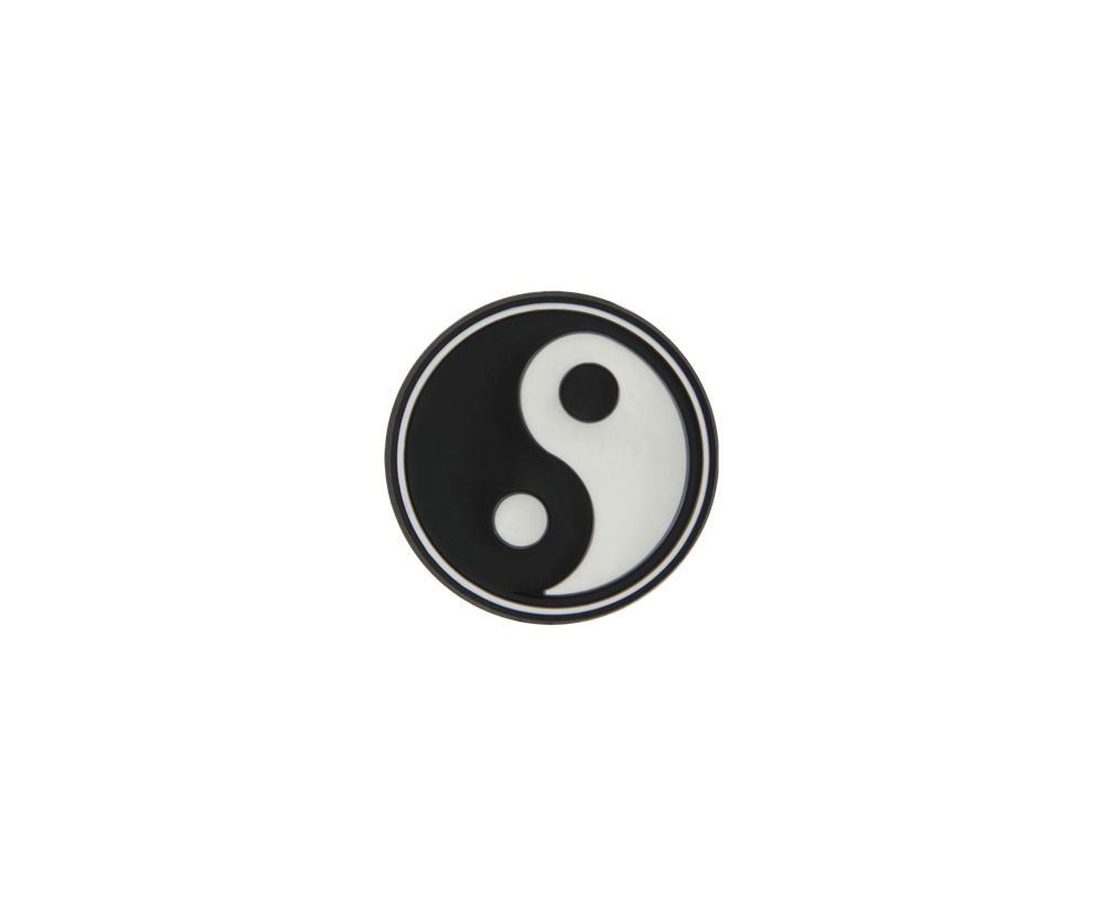 Crocs Yin Yang Symbol Jibbitz Dame Sort Hvide | 603-ZOVASU