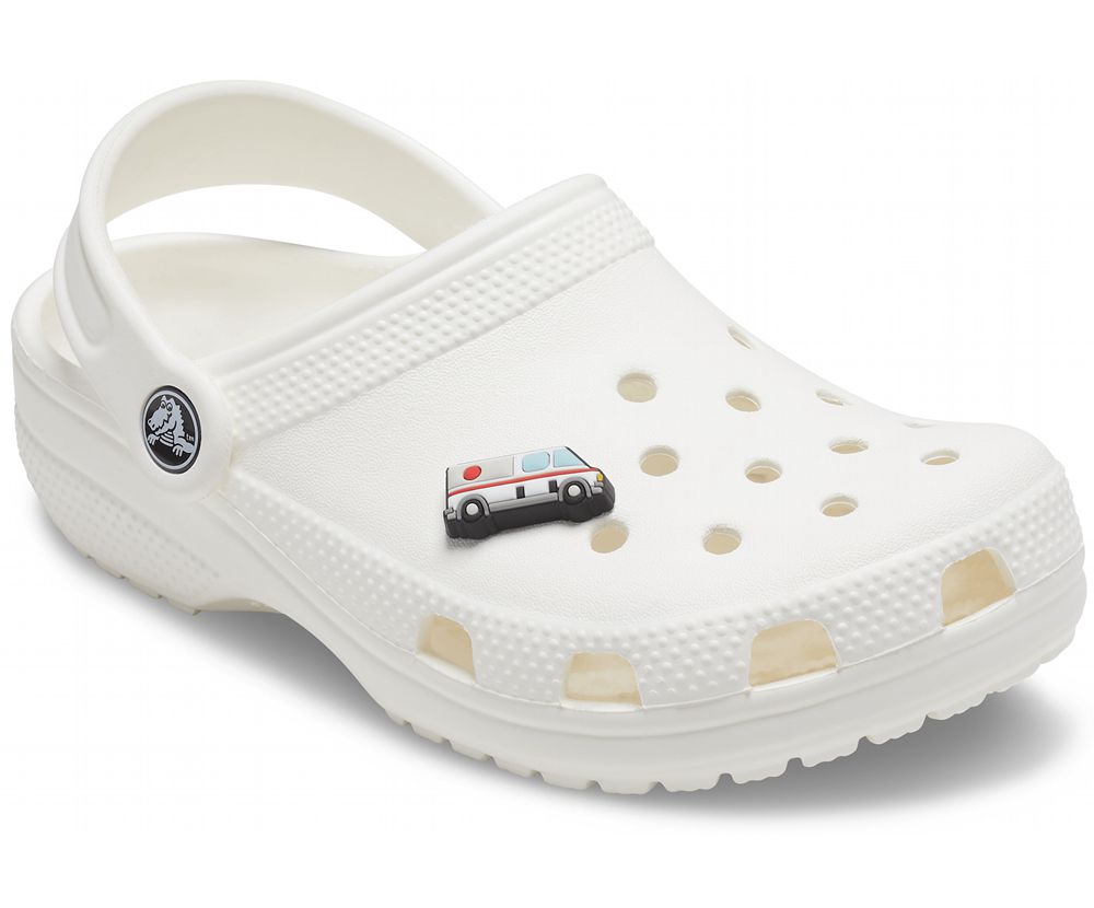 Crocs Ambulance Jibbitz Dame Hvide | 741-HCUQAV