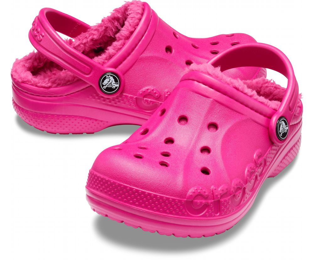 Crocs Baya Forede Tøfler Pige Lyserød | 439-RPQBAT