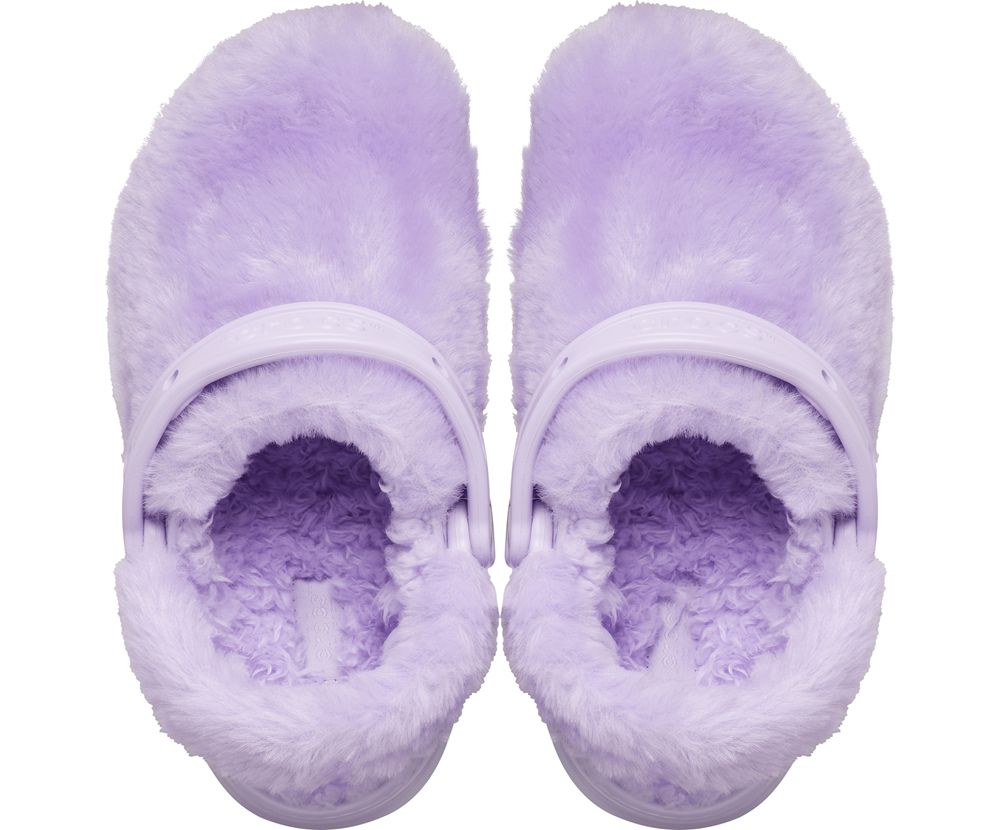 Crocs Classic Fur Sure Træsko Dame Lilla | 504-ARBCLW