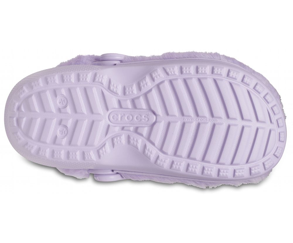 Crocs Classic Fur Sure Træsko Dame Lilla | 504-ARBCLW