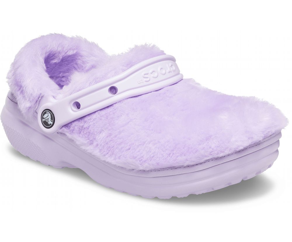 Crocs Classic Fur Sure Træsko Dame Lilla | 504-ARBCLW