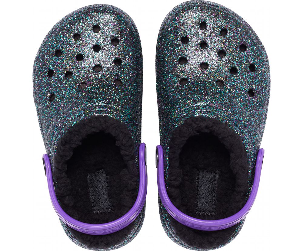 Crocs Classic Glitter Forede Tøfler Pige Flerfarvede | 971-VOGBTK