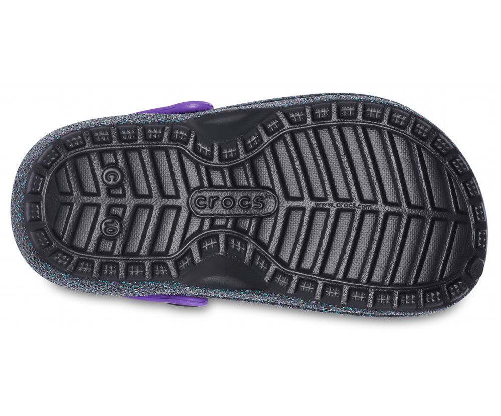 Crocs Classic Glitter Forede Tøfler Pige Flerfarvede | 971-VOGBTK