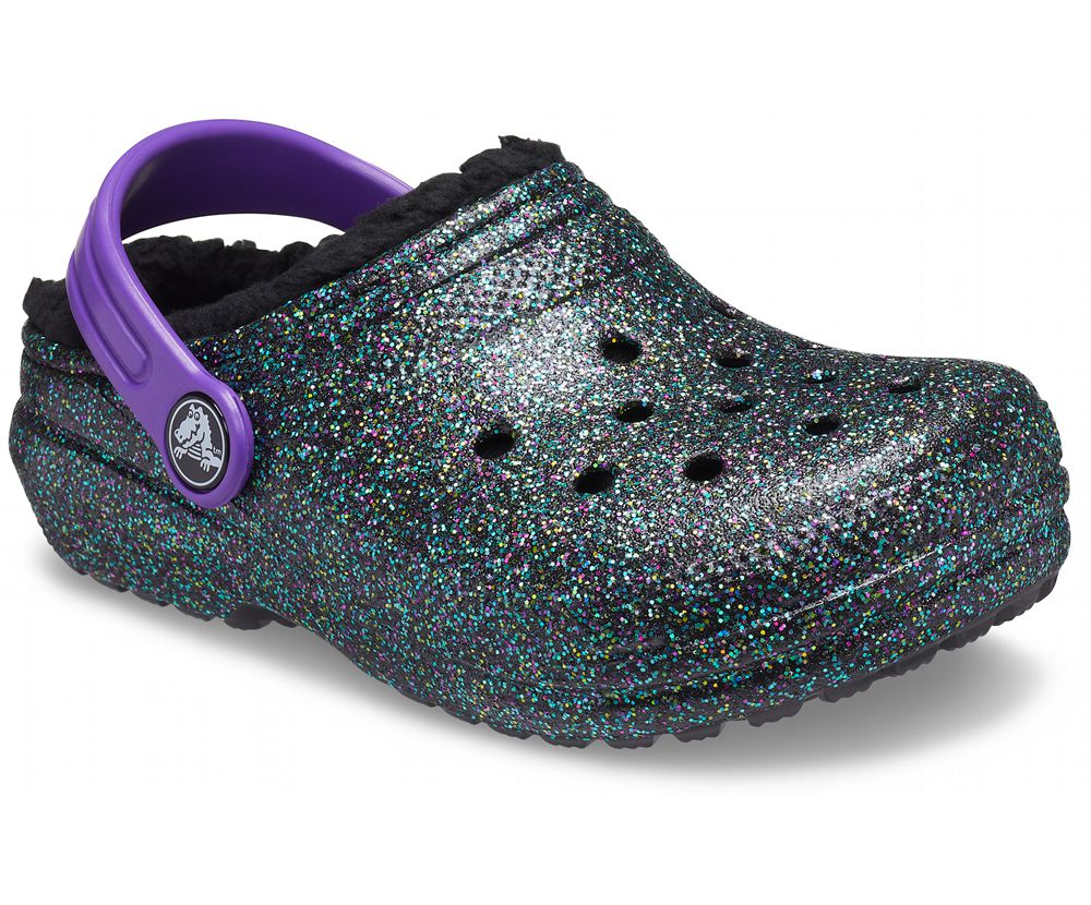 Crocs Classic Glitter Forede Tøfler Pige Flerfarvede | 971-VOGBTK