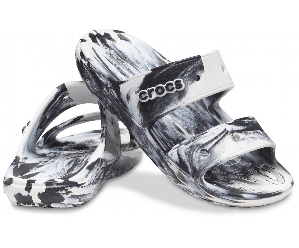 Crocs Classic Marbled Sandaler Herre Grå | 578-HSCONM