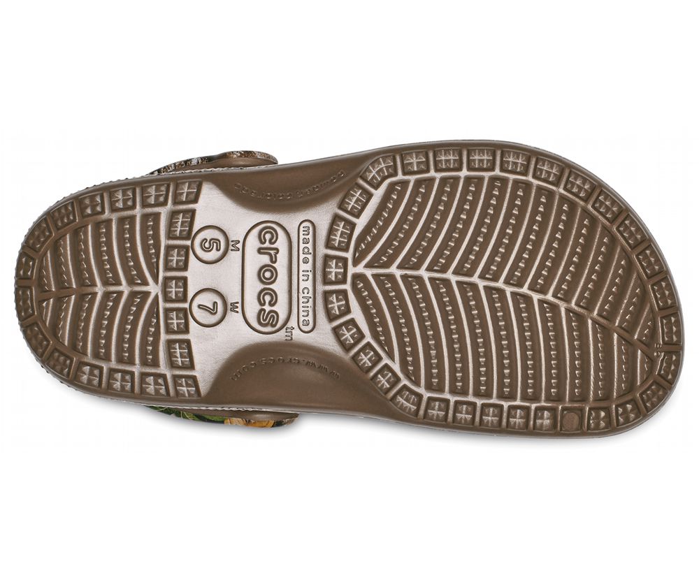 Crocs Classic Realtree Edge® Træsko Dame Brune | 105-MEDQHU