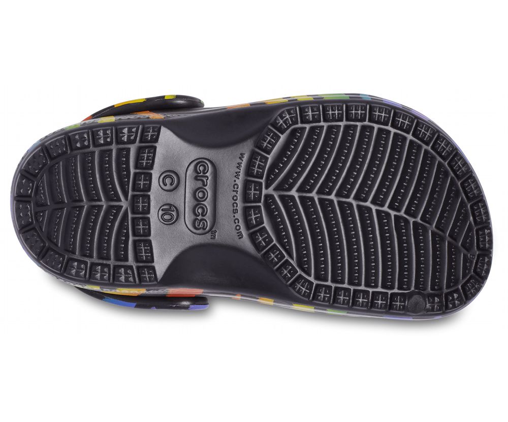 Crocs Classic Seasonal Print Træsko Pige Flerfarvede | 780-JRTWLV