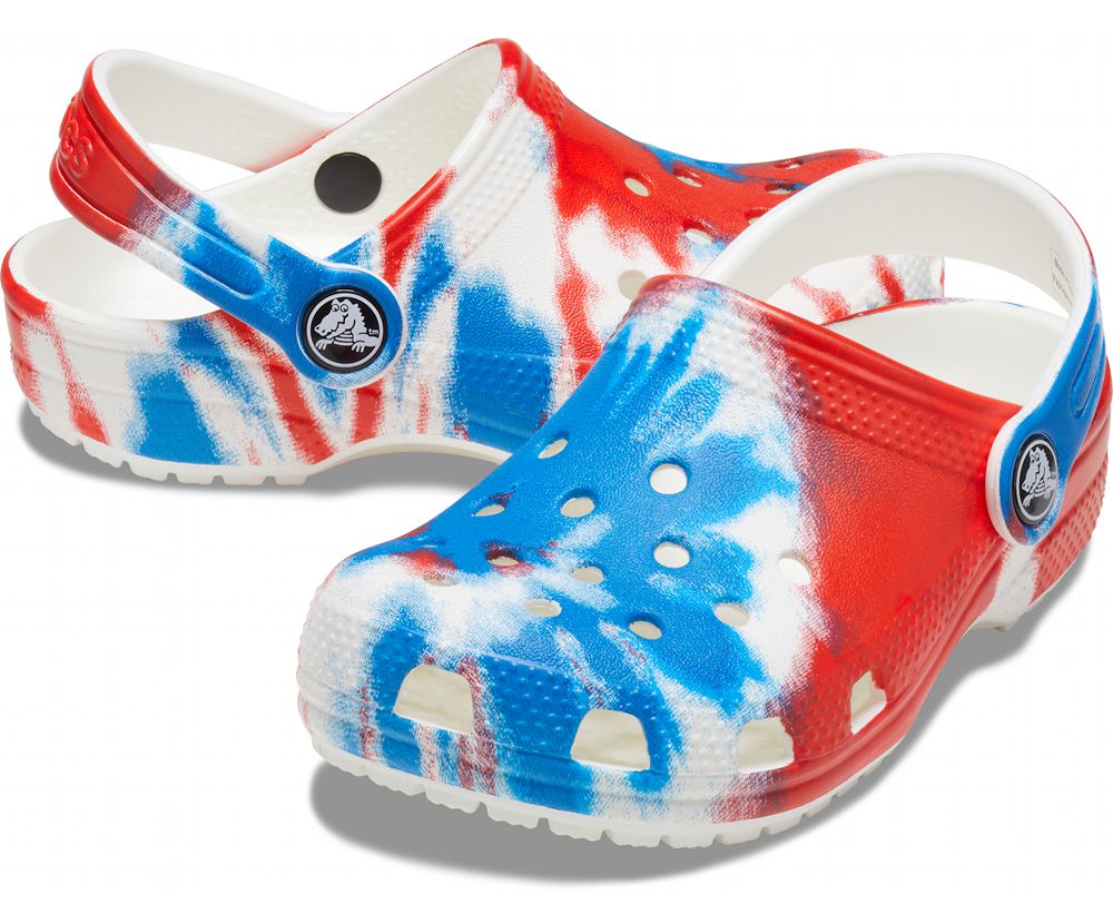 Crocs Classic Tie-Dye Graphic Træsko Drenge Flerfarvede | 710-BDPHGO