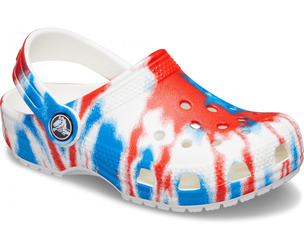 Crocs Classic Tie-Dye Graphic Træsko Drenge Flerfarvede | 710-BDPHGO
