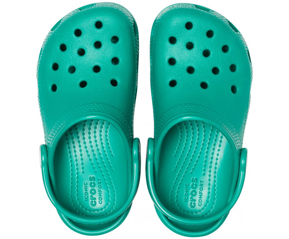 Crocs Classic Træsko Pige Grøn | 519-IBUTMO
