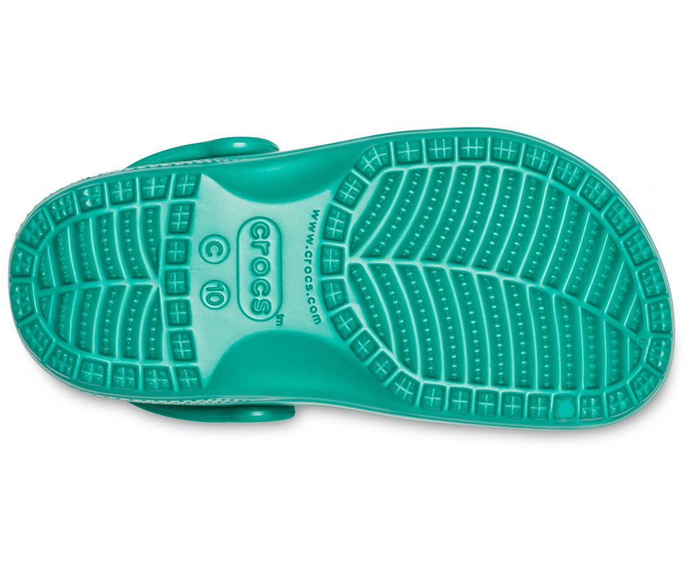 Crocs Classic Træsko Pige Grøn | 519-IBUTMO
