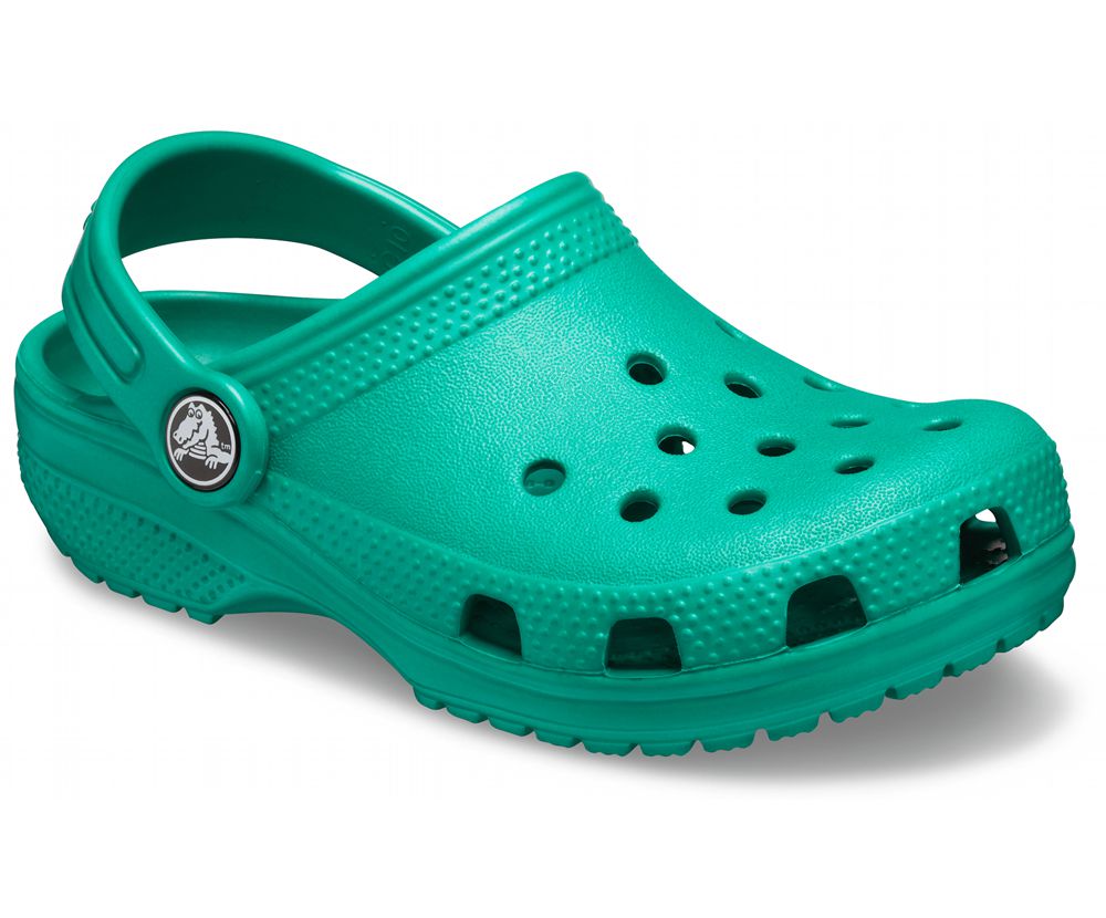 Crocs Classic Træsko Pige Grøn | 519-IBUTMO