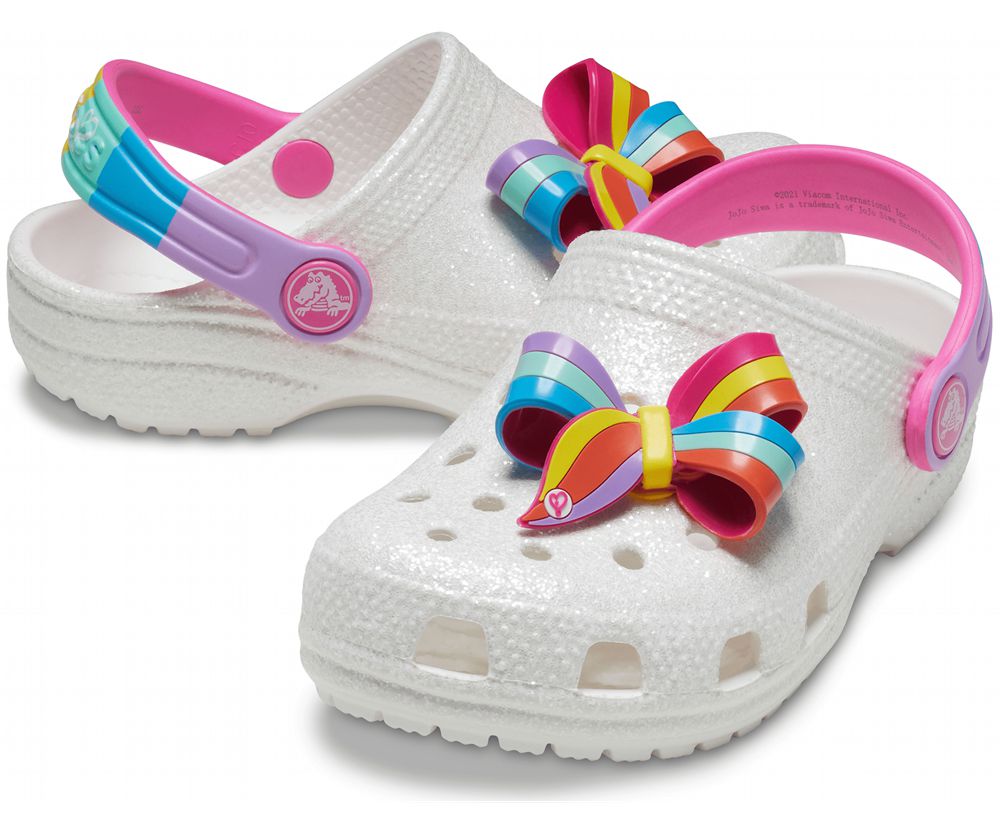 Crocs Fun Lab Jojo Siwa Træsko Pige Hvide | 024-LBIHNZ