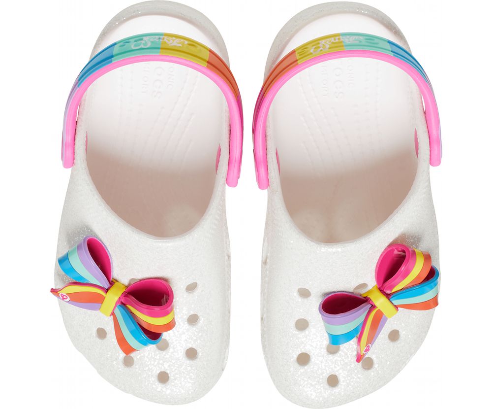 Crocs Fun Lab Jojo Siwa Træsko Pige Hvide | 024-LBIHNZ