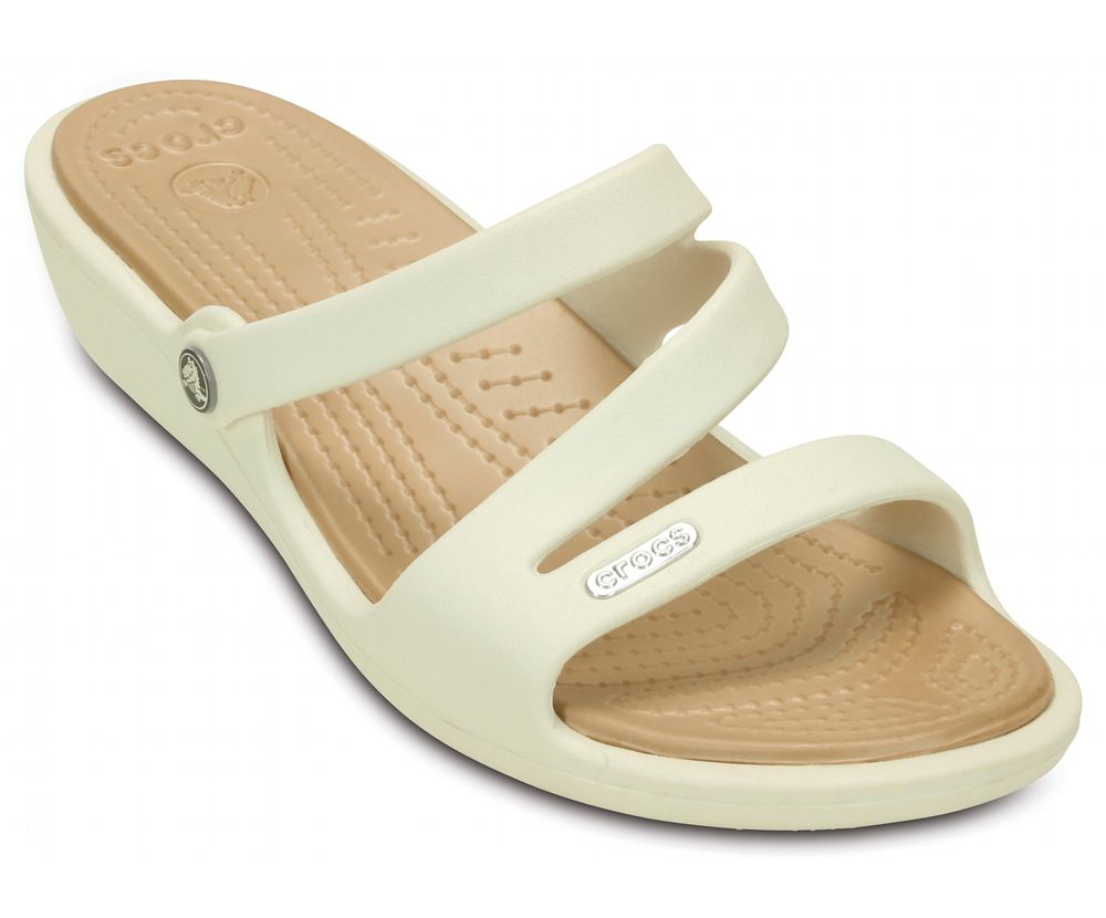 Crocs Patricia Sandaler Dame Hvide | 807-SPGYOU
