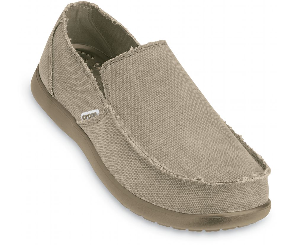Crocs Santa Cruz Slip-On Loafers Herre Grå | 124-GPSFDK