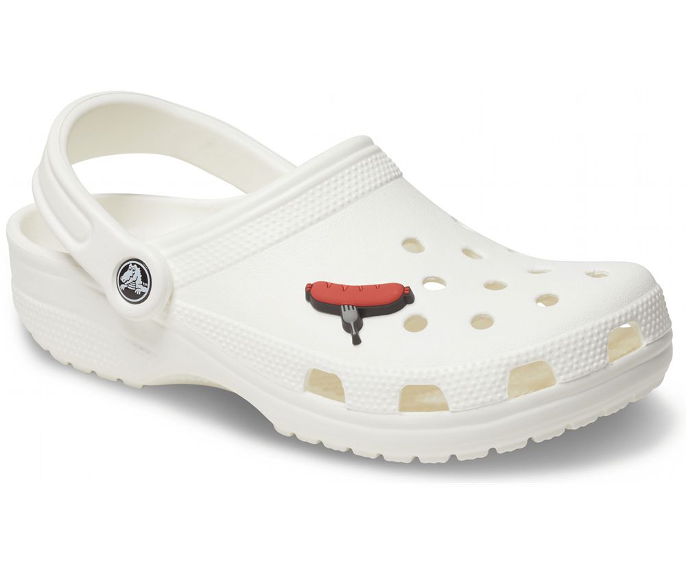 Crocs Sausage Jibbitz Dame Rød | 403-AVKWPC