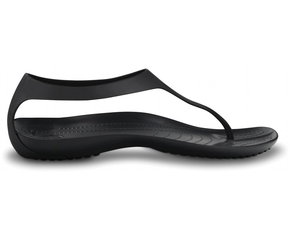 Crocs Sexi Klipklapper Dame Sort | 672-TNAMBI