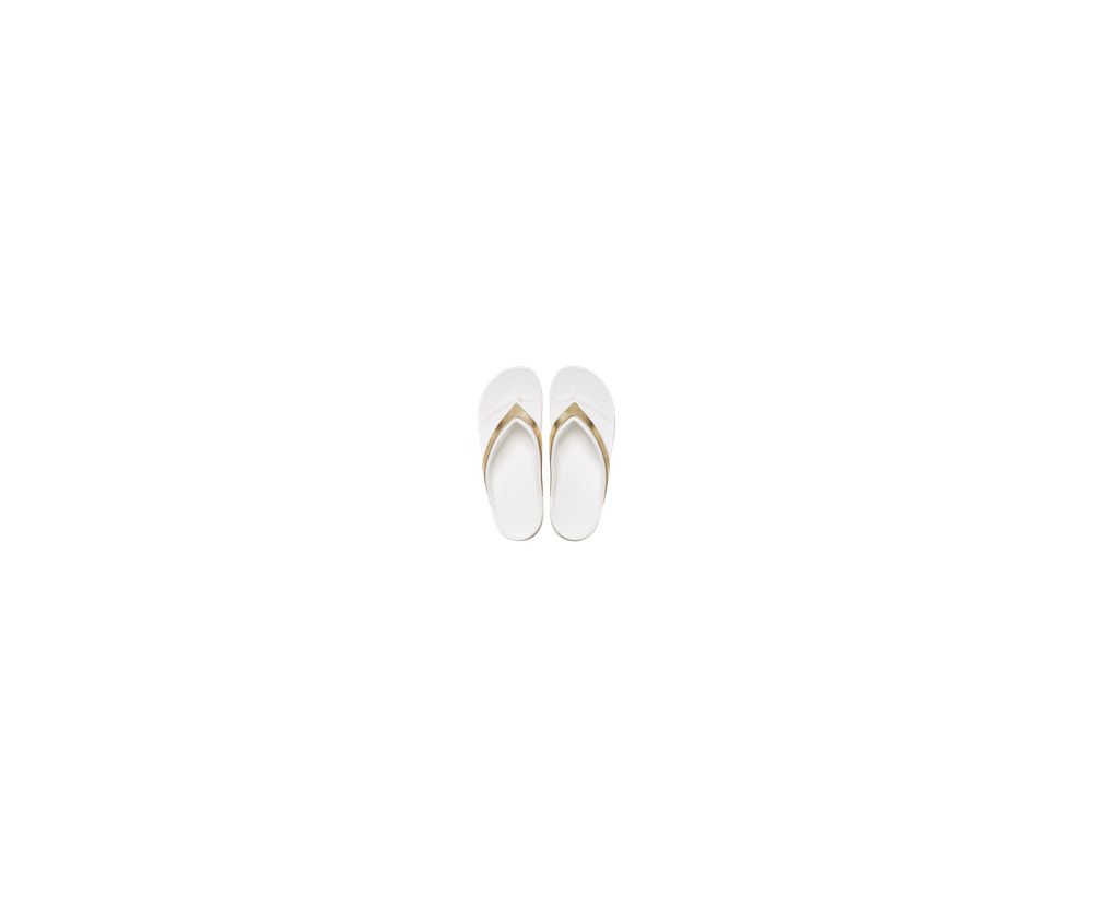 Crocs Sloane Shine Wedge Klipklapper Dame Guld | 981-NXKWRV